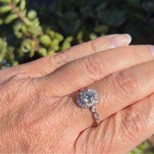 Moissanite engagement ring